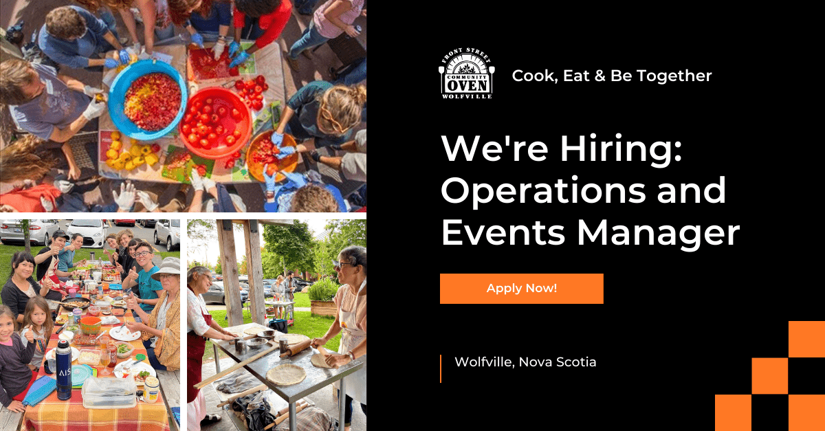 Operations and Events Manager (Closed and Filled) Front Street